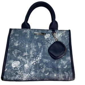 Betsey Johnson Blue Denim Tote Bag
